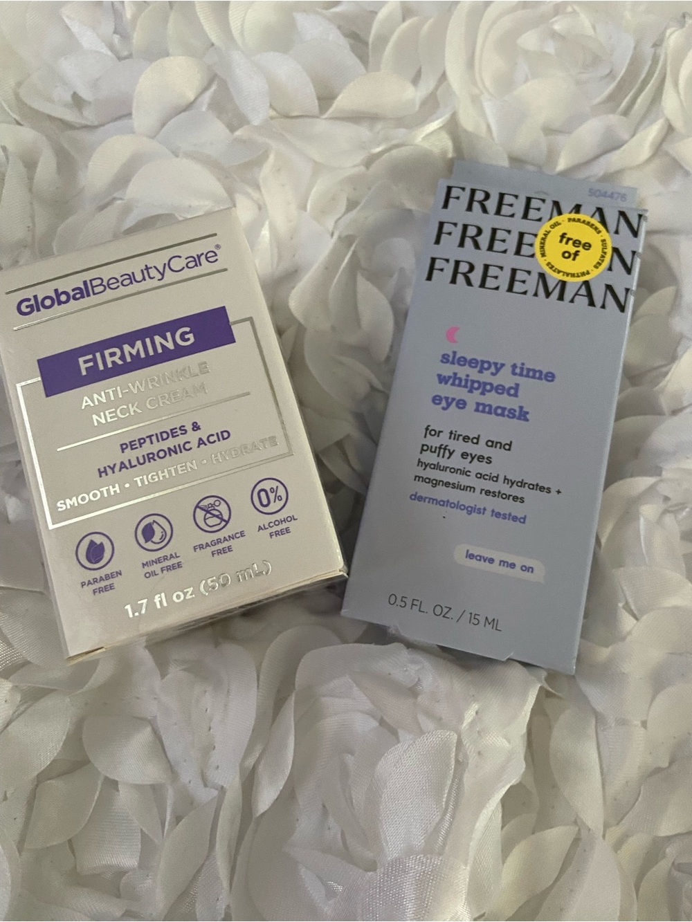 Firming Anti-Wrinkle Neck Cream and Eye Mask